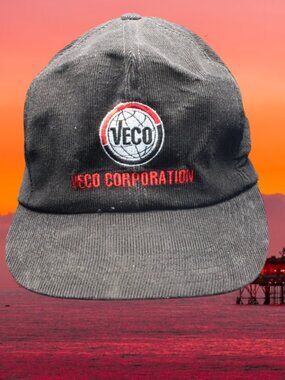 Conoco Phillips BP Veco Gas Cap Hat Alaska North slope Prudhoe Bay corduroy